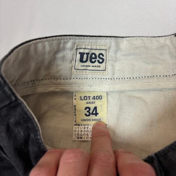 UES Union Made Lot 400 10" Chino Shorts Men's 34 Japanese Brand - Picture 4 of 11